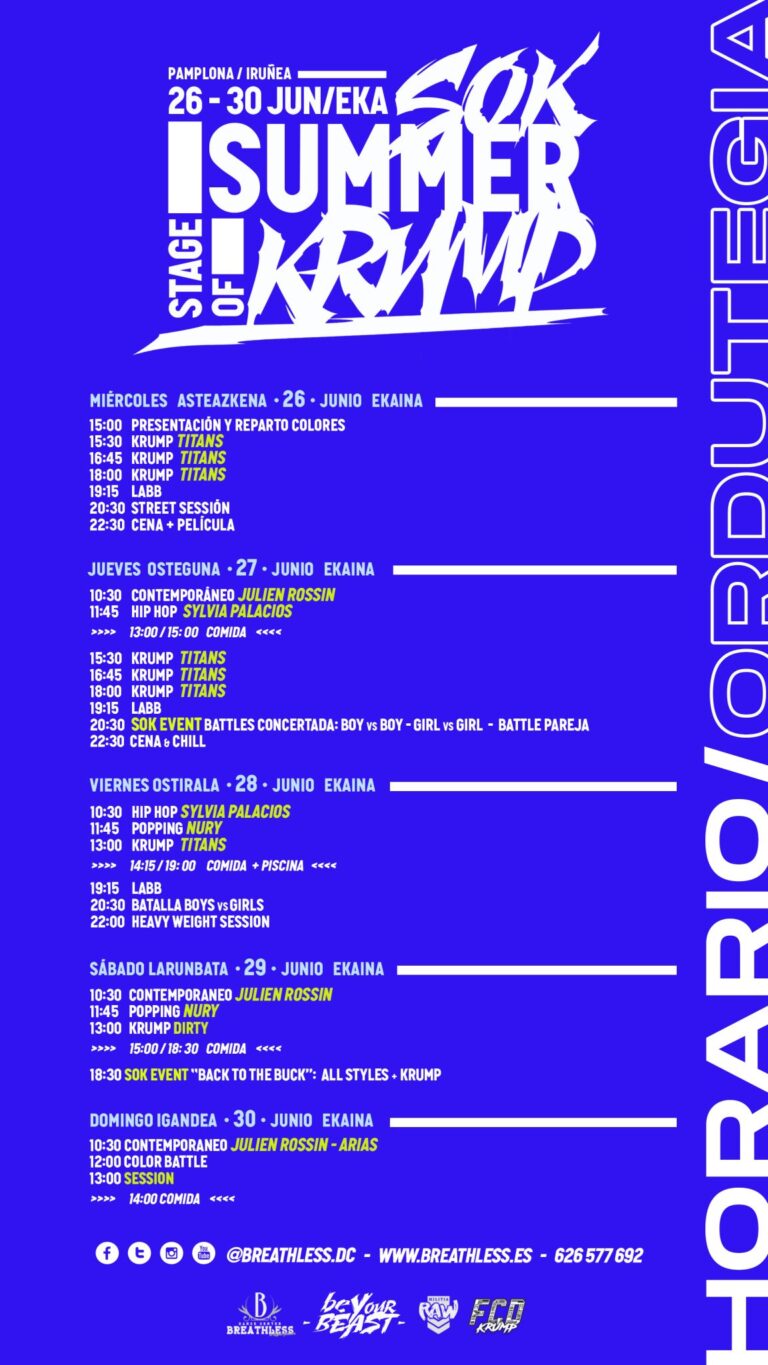 2ª edición del summer stage of krump